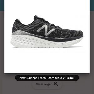 New Balance Fresh Foam More NWOT Black size 8 medium.